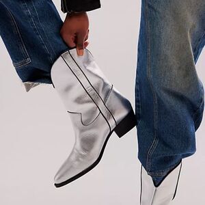 Free People Borderline Leather Western Boots